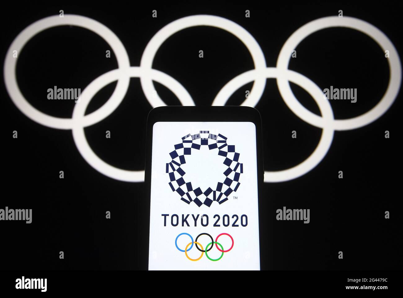 Bandeira Tokyo 2020 No Céu. Jogos Olímpicos De Verão Da Xxii. Tokyo 2021. Imagem Editorial - Ilustração de turismo, emblema: 224835410