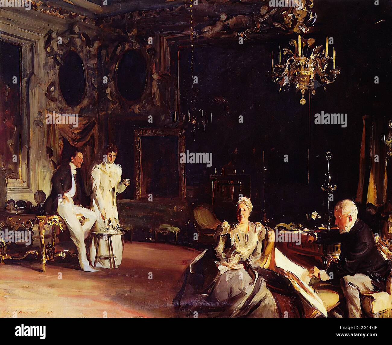 John Singer Sargent - an Interior Venice 1899 Stock Photo - Alamy