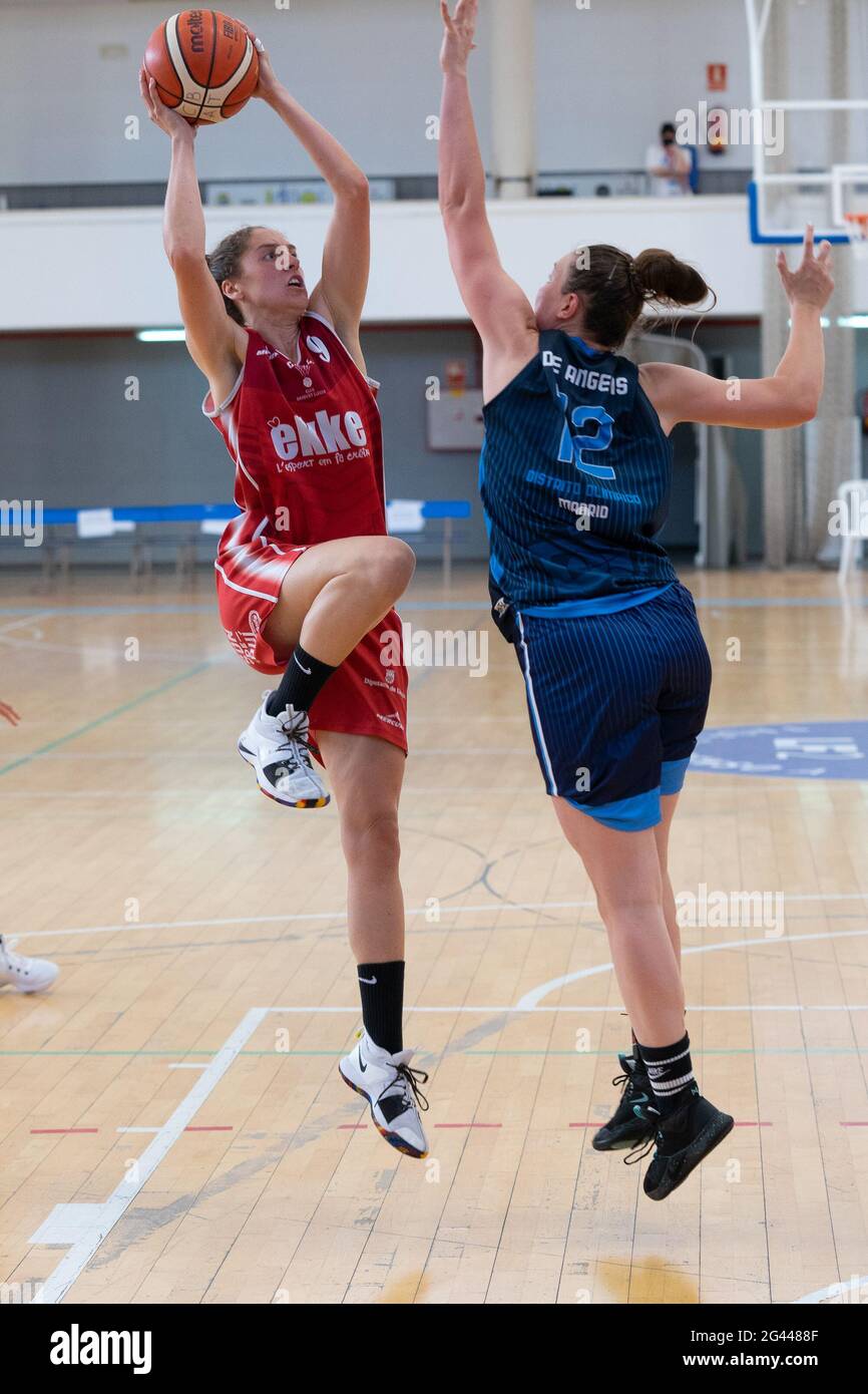 Maria Roser Tous seen in action during the Fase de Ascenso Liga Femenina 2  between Distrito Olimpico and Ekke CB Lleida in Alhaurin de la Torre.(Final  Score: (Distrito Olimpico 76:50 Ekke CB