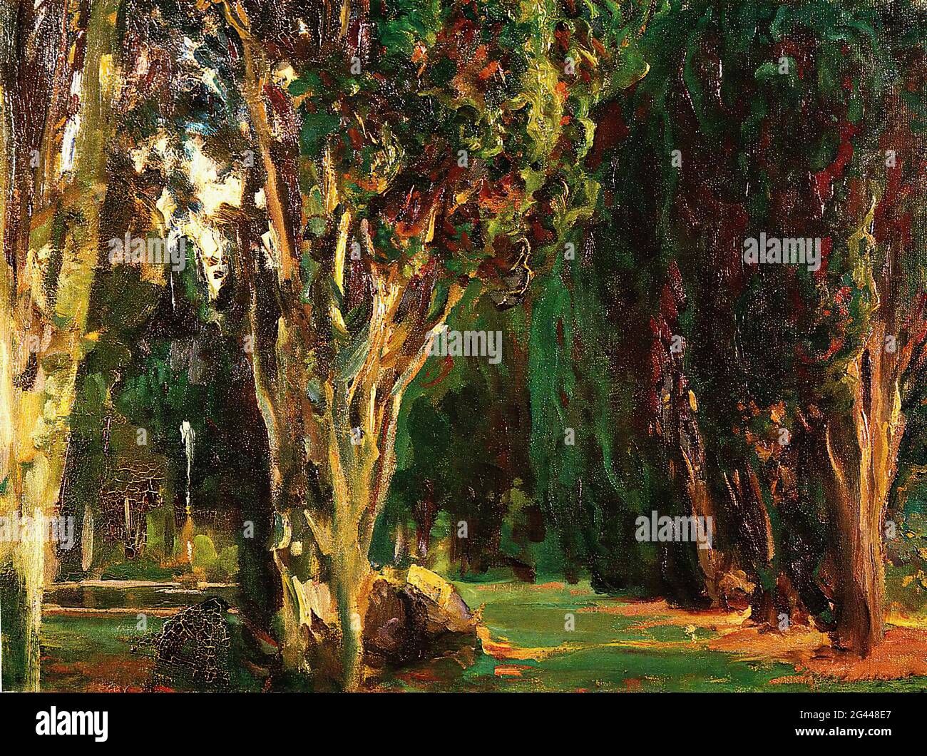 John Singer Sargent - Falconieri Gardens Frascati 1907 Stock Photo