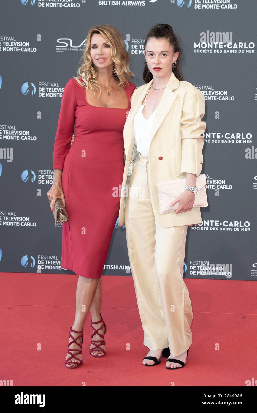 Monte Carlo, Monaco . 18th June, 2021. Ingrid Chauvin and Camille Genau attend the opening ceremony of the 60th Monte Carlo TV Festival on June 18, 2021 in Monte-Carlo, Monaco. Photo by David Niviere/ABACAPRESS.COM Credit: Abaca Press/Alamy Live News Stock Photo