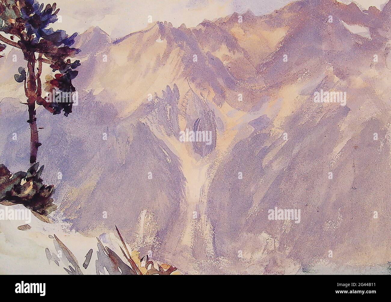John Singer Sargent Mountain Stream john-singer-sargent-mountain-stream