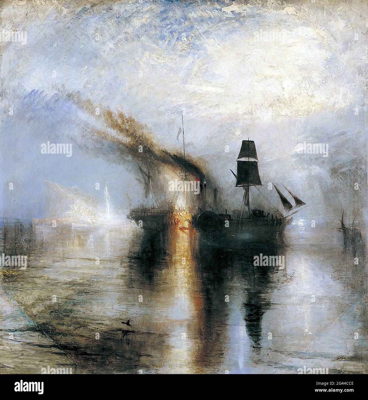 Joseph Mallord William Turner Peace Burial at Sea Stock Photo Alamy