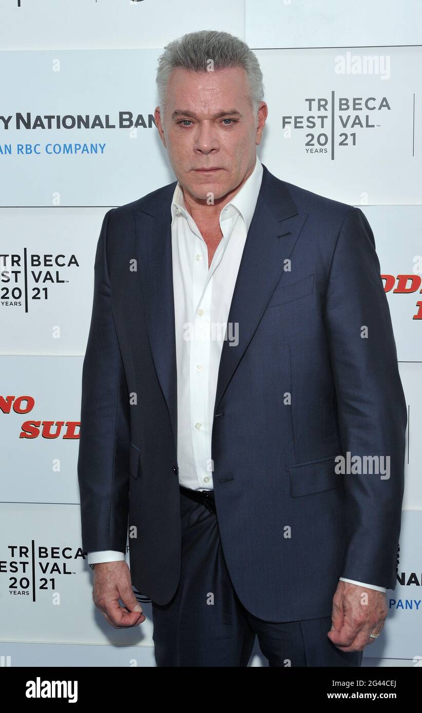 Ray Liotta attends the world premiere of No Sudden Move at the Tribeca