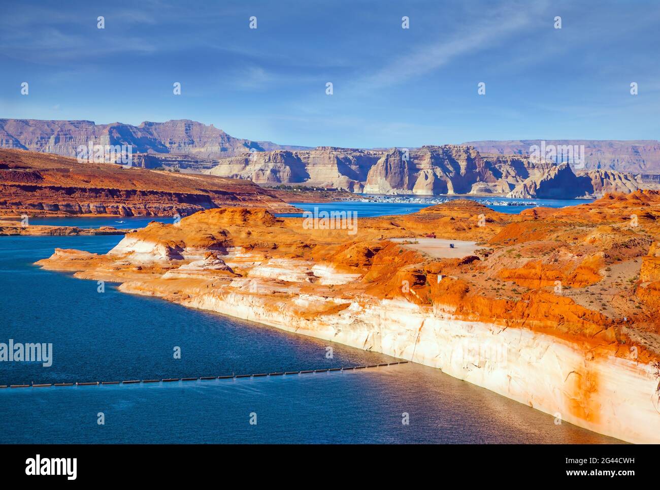 Lake Powell of artificial origin Stock Photo