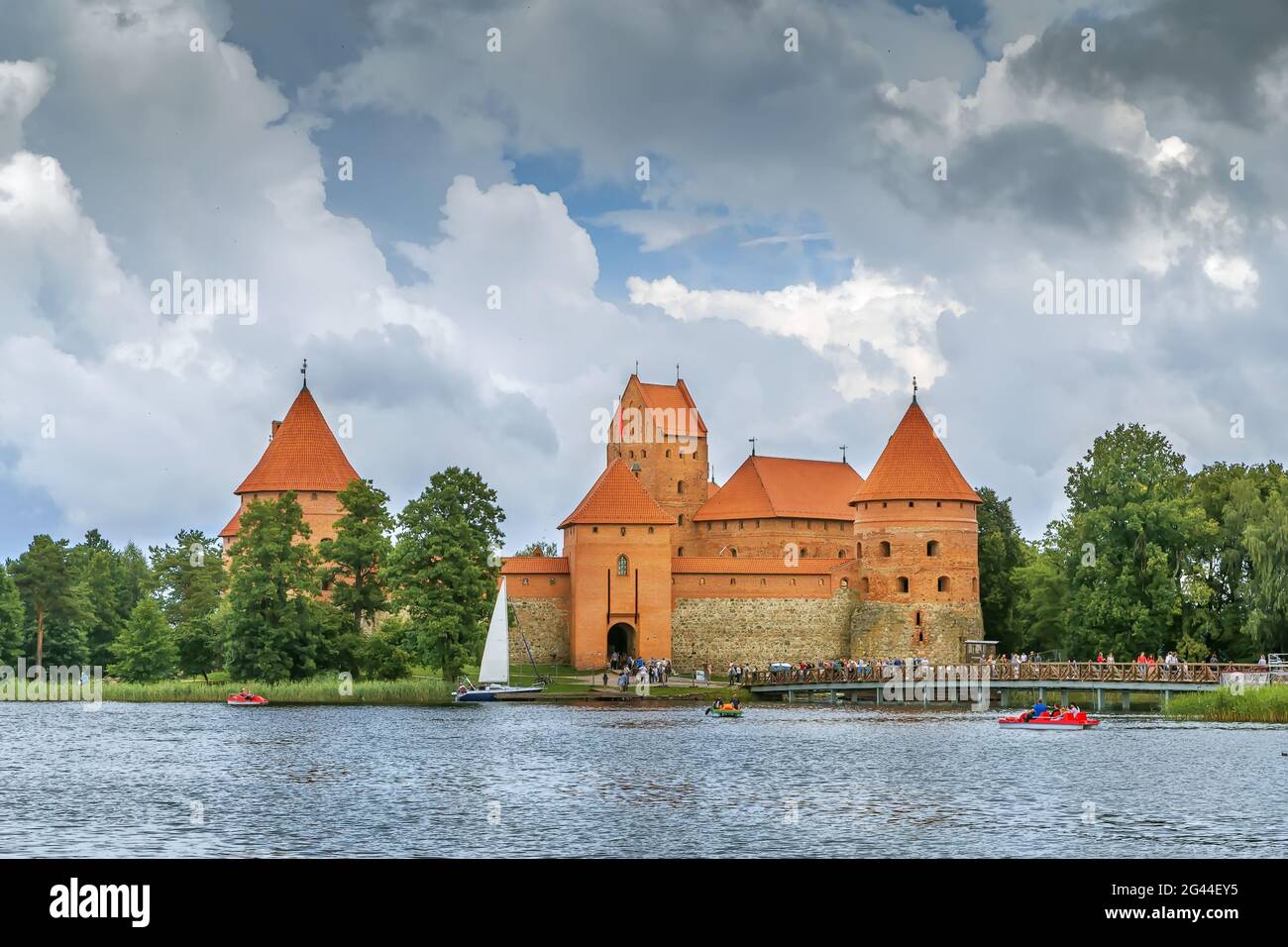 Trakai Island Castle, Lithuania Stock Photo