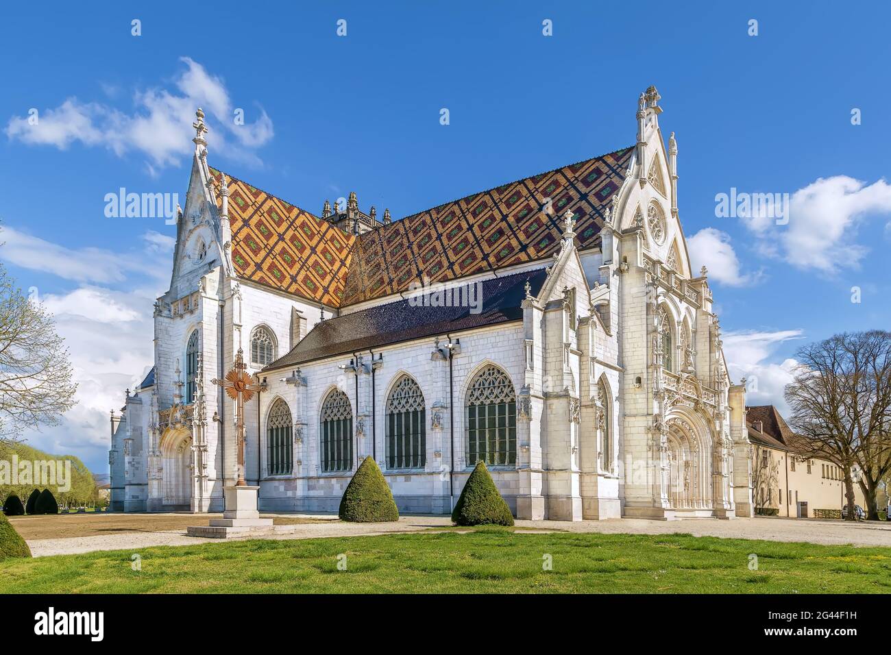 Royal Monastery of Brou, Bourg-en-Bresse, France Stock Photo