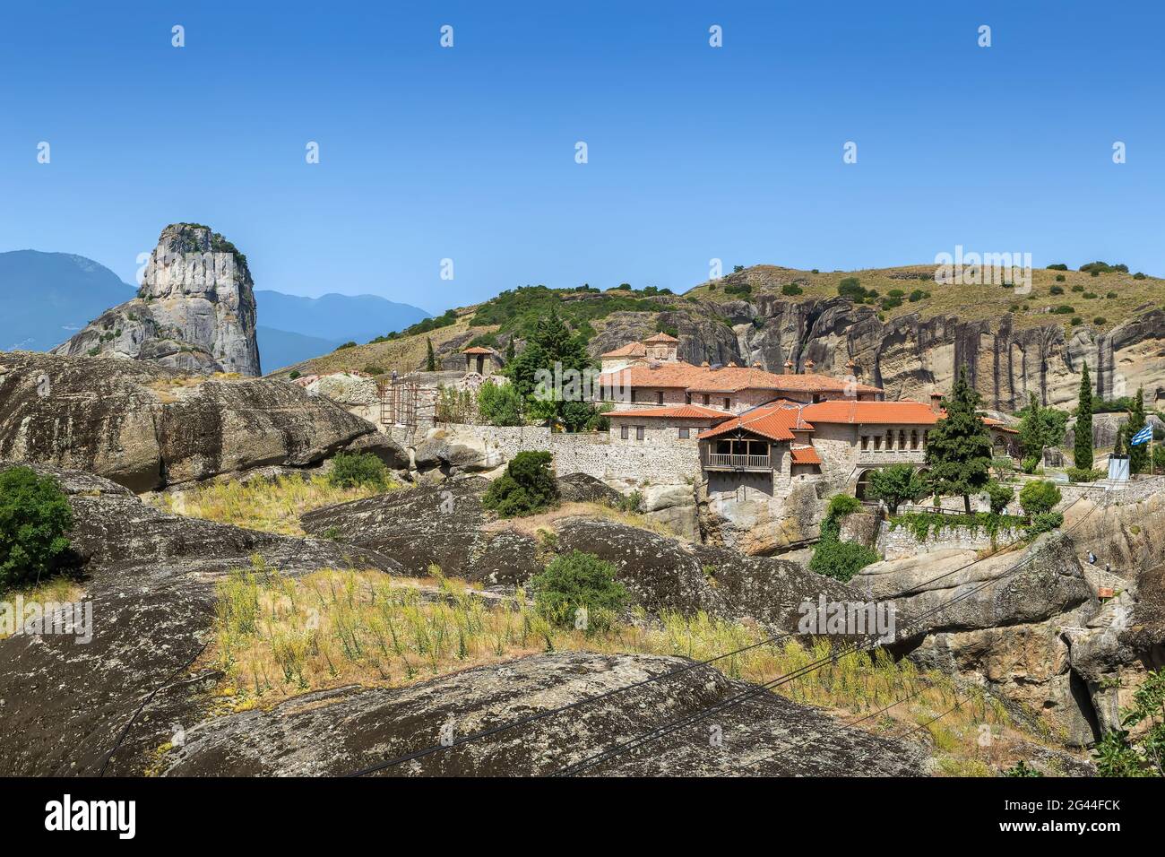 Monastery of the Holy Trinity, Meteora, Greece Stock Photo