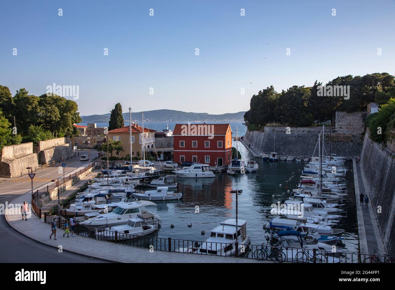 Fishing boats in the Fosa Marina, Zadar, Zadar, Croatia, Europe Stock Photo