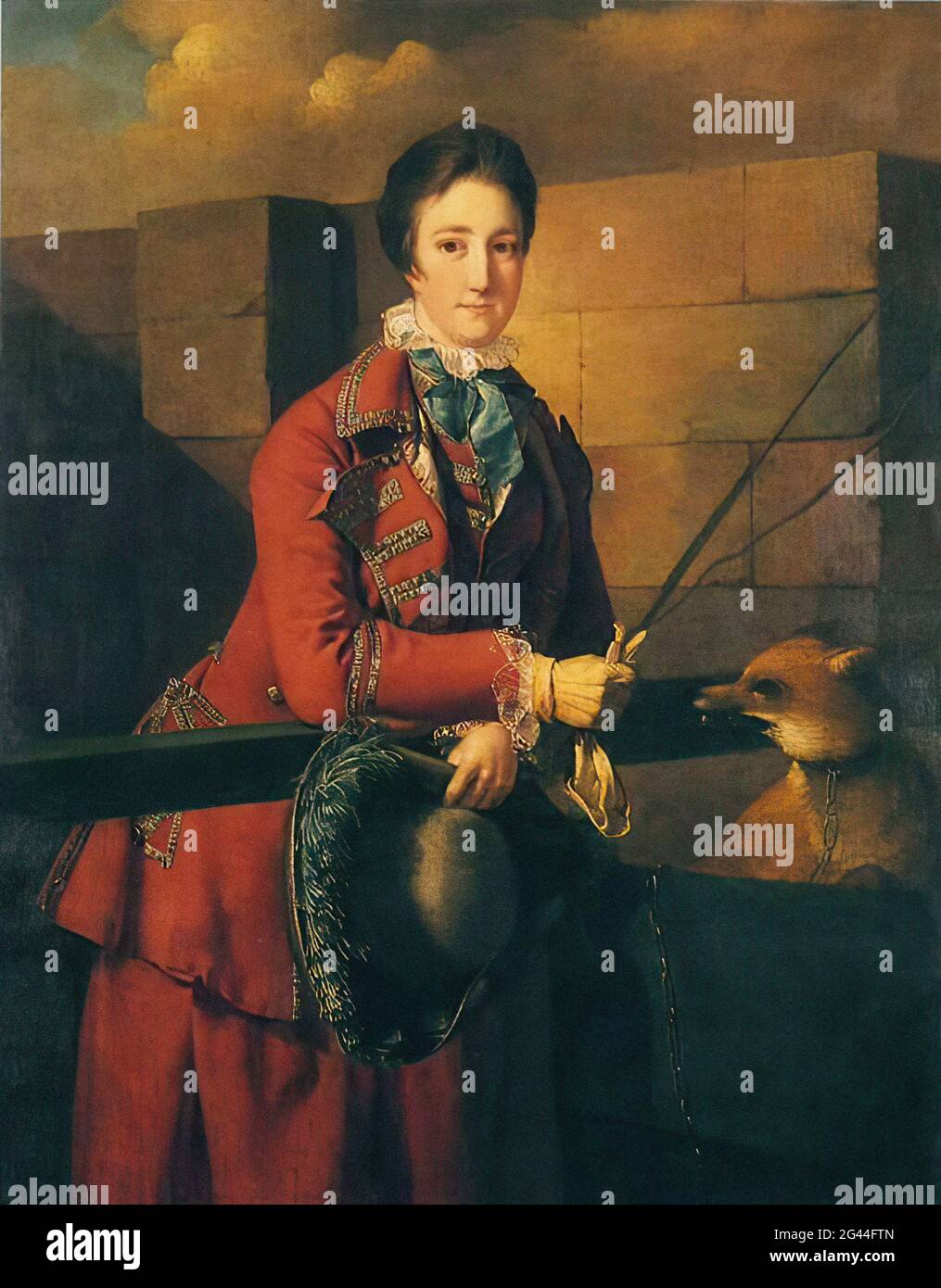 Joseph Wright of Derby (1734-1797) -  Mrs Wilmot Riding Dress C 1763 Stock Photo