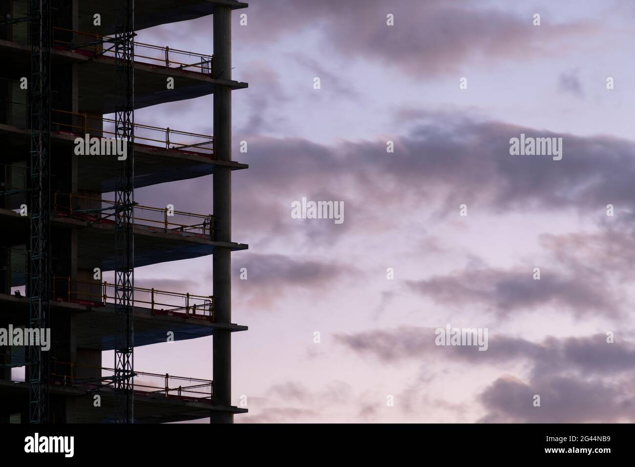 High rise building under construction. Stock Photo