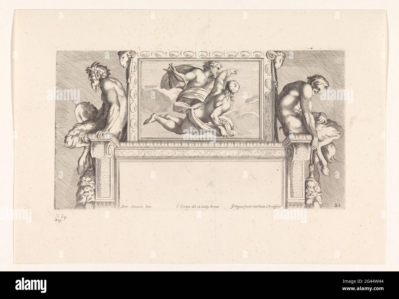Apollo and Hyacinthus; Paintings in Palazzo Farnese in Rome; Galeria ...