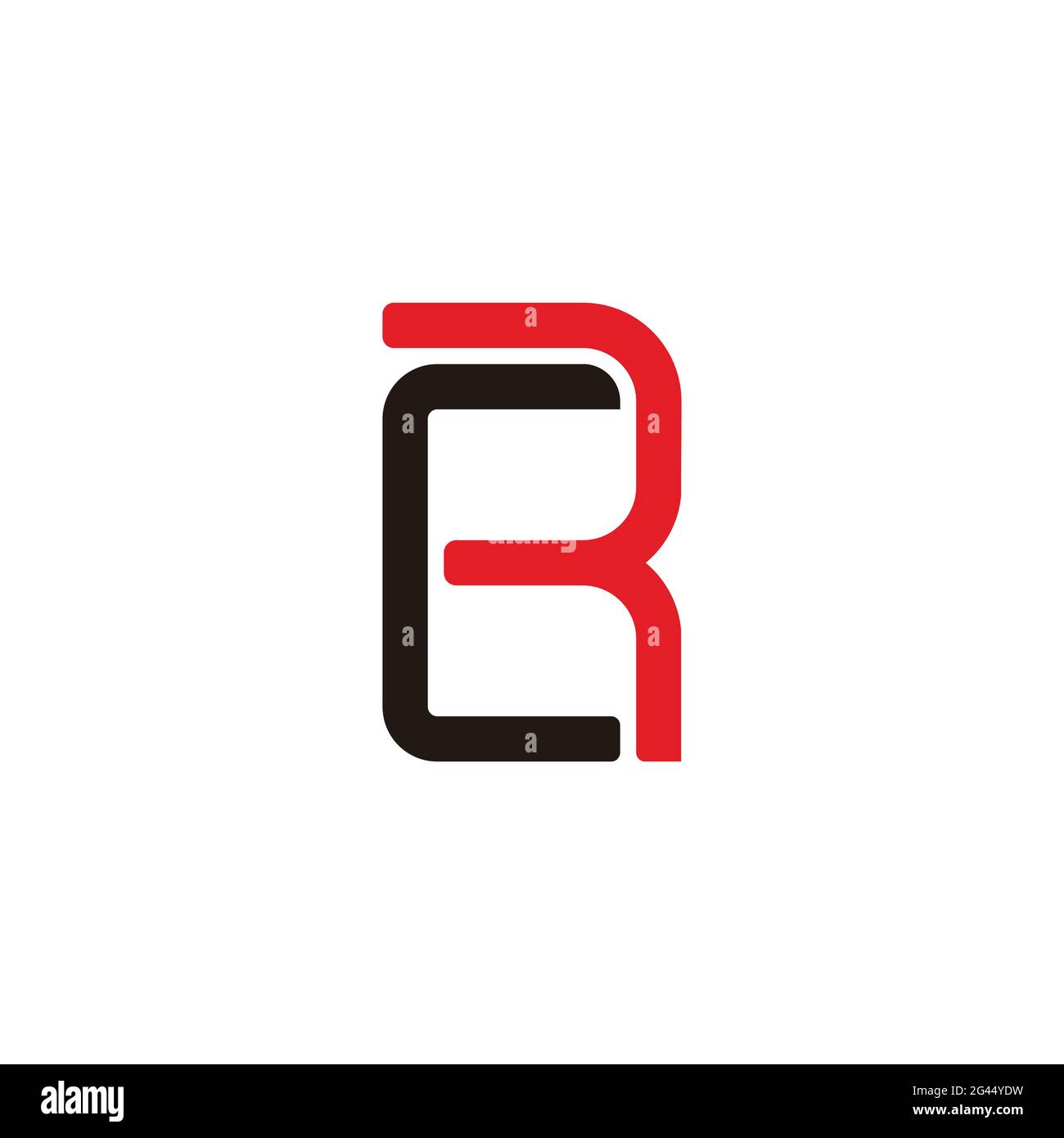 letter cr linked colorful geometric logo vector Stock Vector Image ...