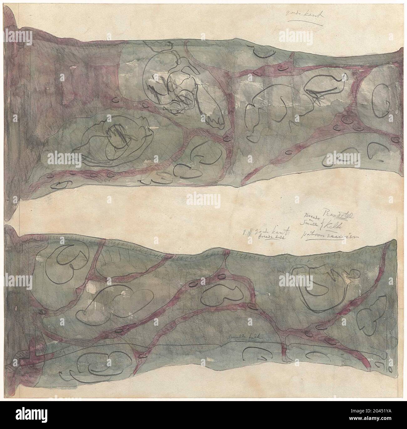 Two designs for a chalice of pottery Stock Photo - Alamy