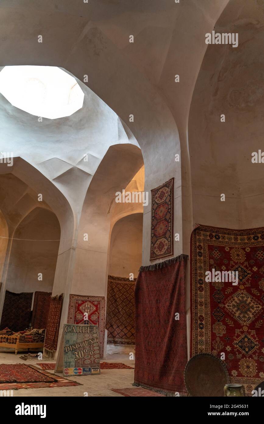 Carpet Shop Uzbekistan Bukhara High Resolution Stock Photography and