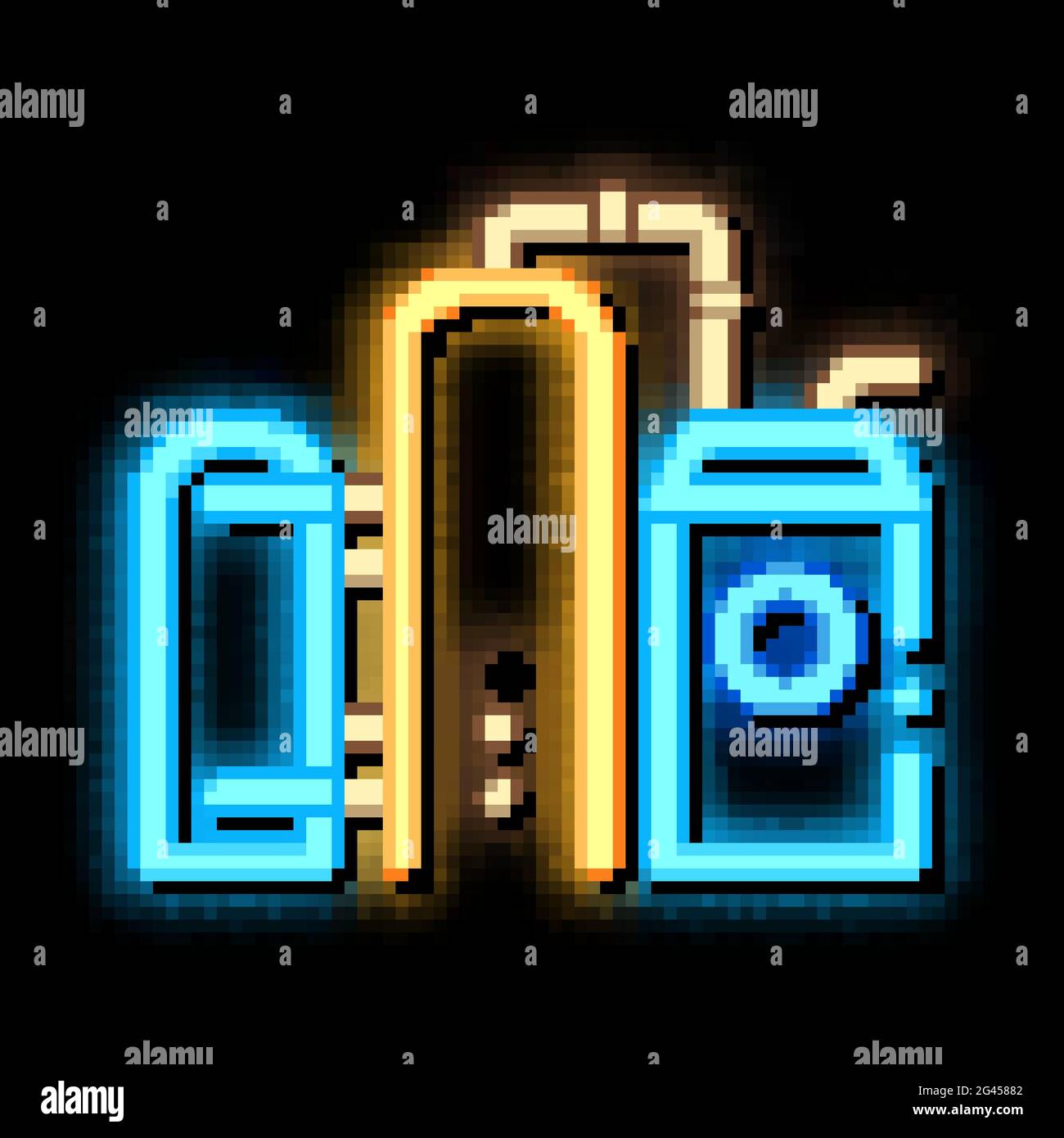 gas supply station neon glow icon illustration Stock Vector Image & Art ...