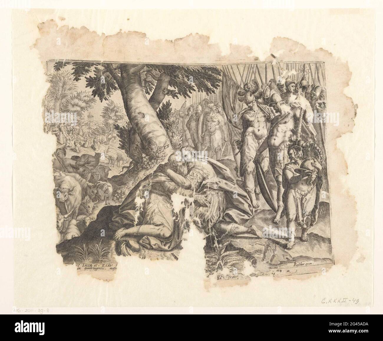 Reconciliation from Jakob and Esau. The Esau and Jacob brothers embrace