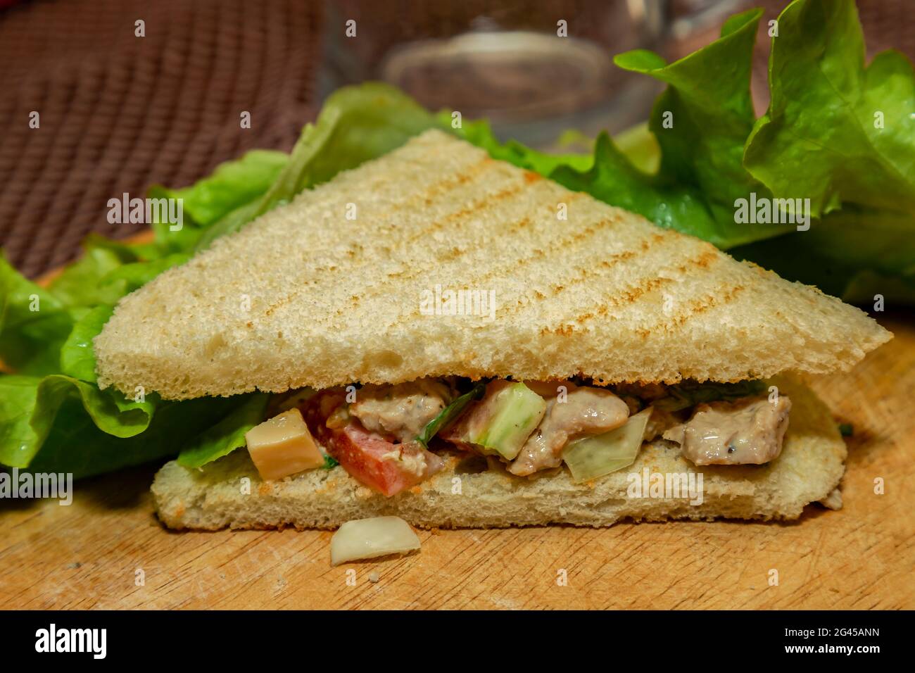Chicken sandwich plate hires stock photography and images Alamy