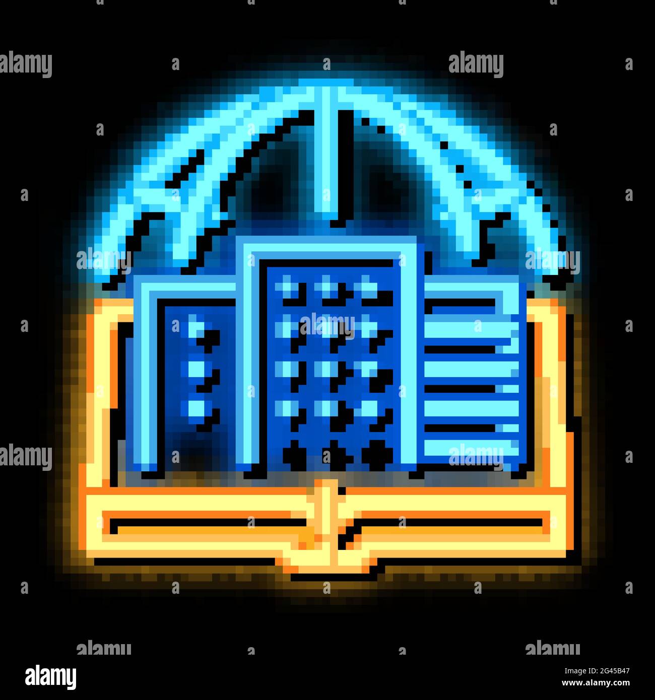 urban geography neon glow icon illustration Stock Vector Image & Art ...
