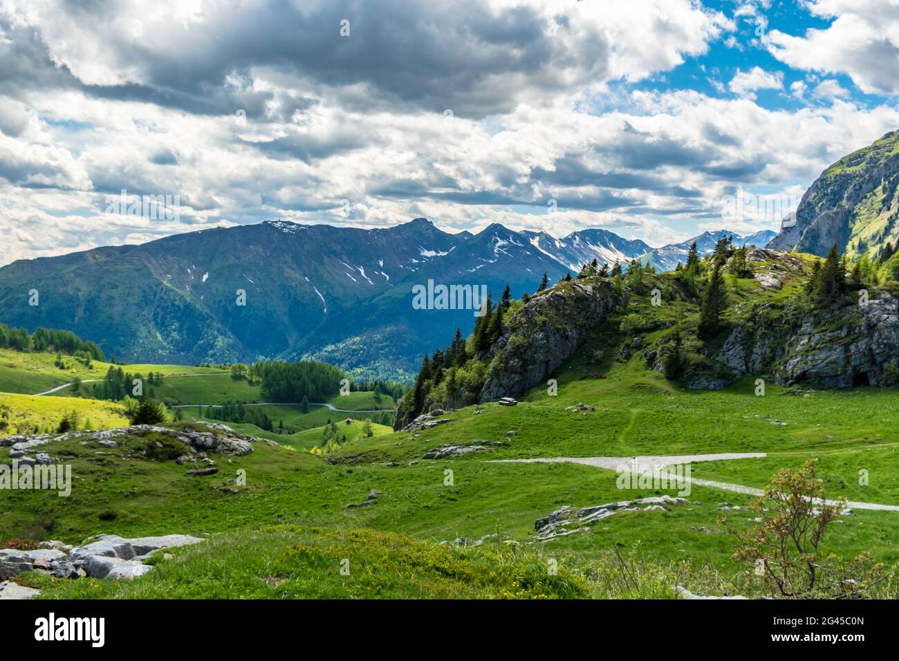May sunny day in the alps of Friuli-Venezia Giulia, Italy Stock Photo ...