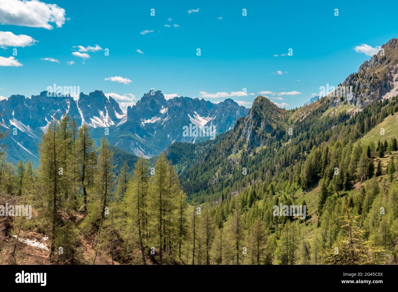 May sunny day in the alps of Friuli-Venezia Giulia, Italy Stock Photo ...
