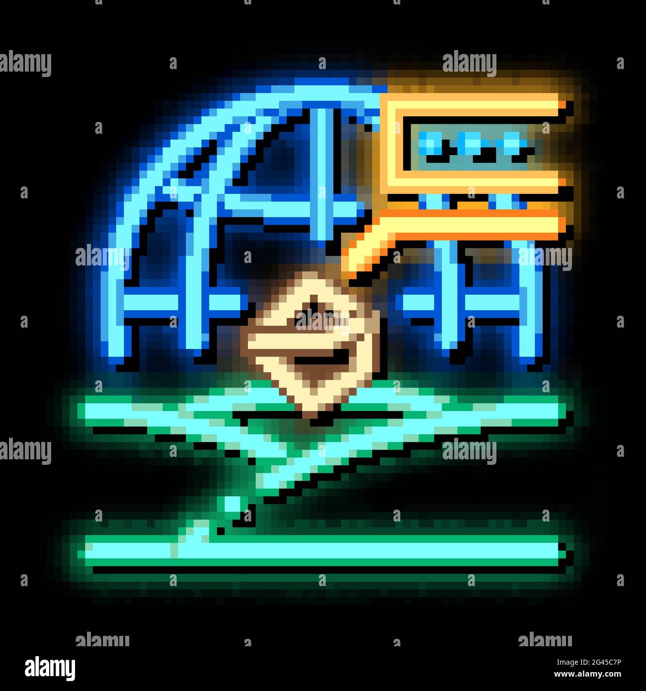 soil geography neon glow icon illustration Stock Vector Image & Art - Alamy