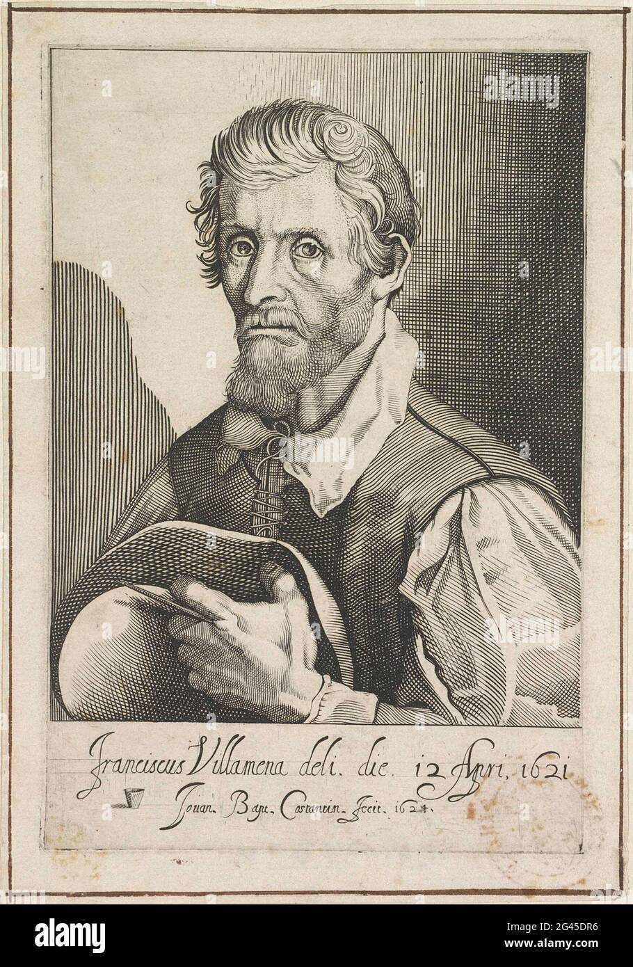 Portrait of Prentmaker Francesco Villamena Stock Photo Alamy