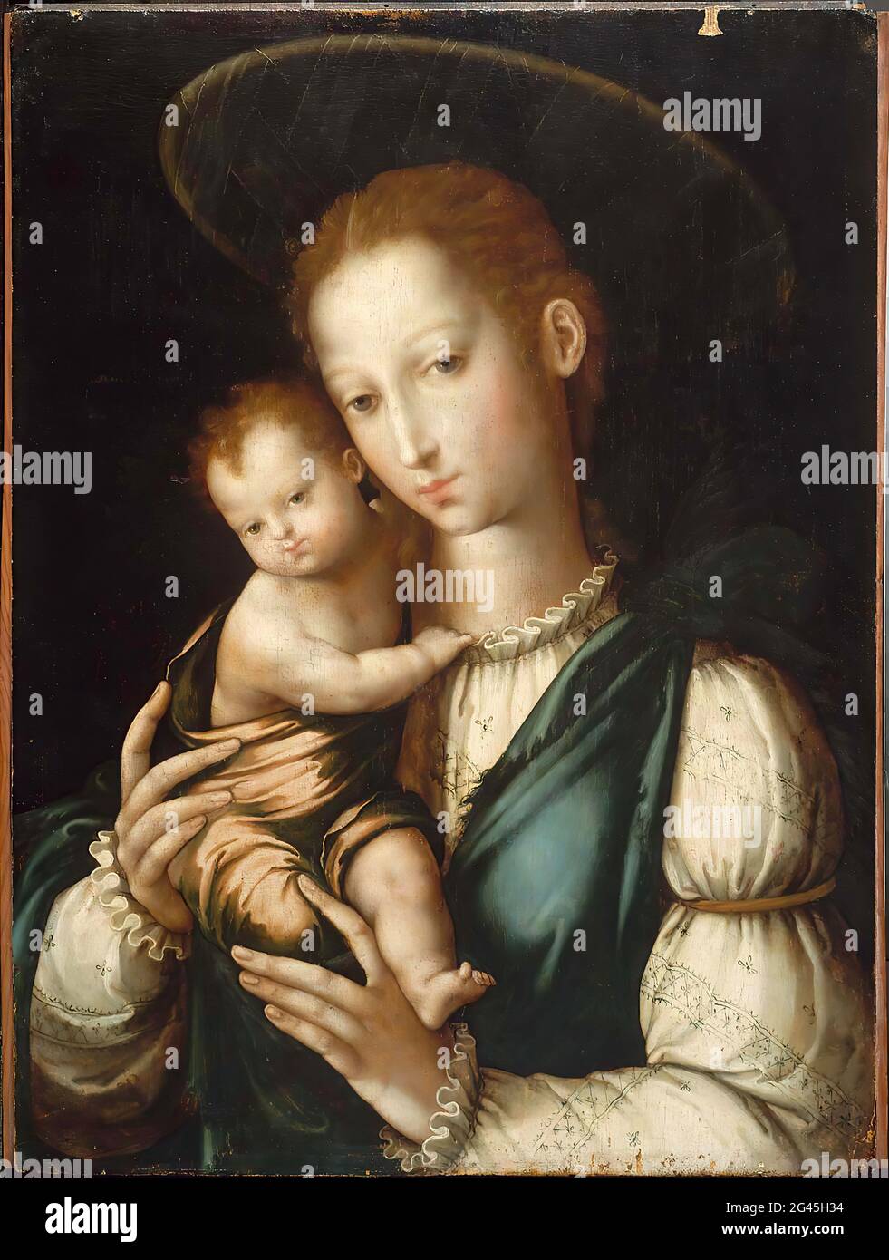 Luis De Morales -  Virgin and Child Stock Photo