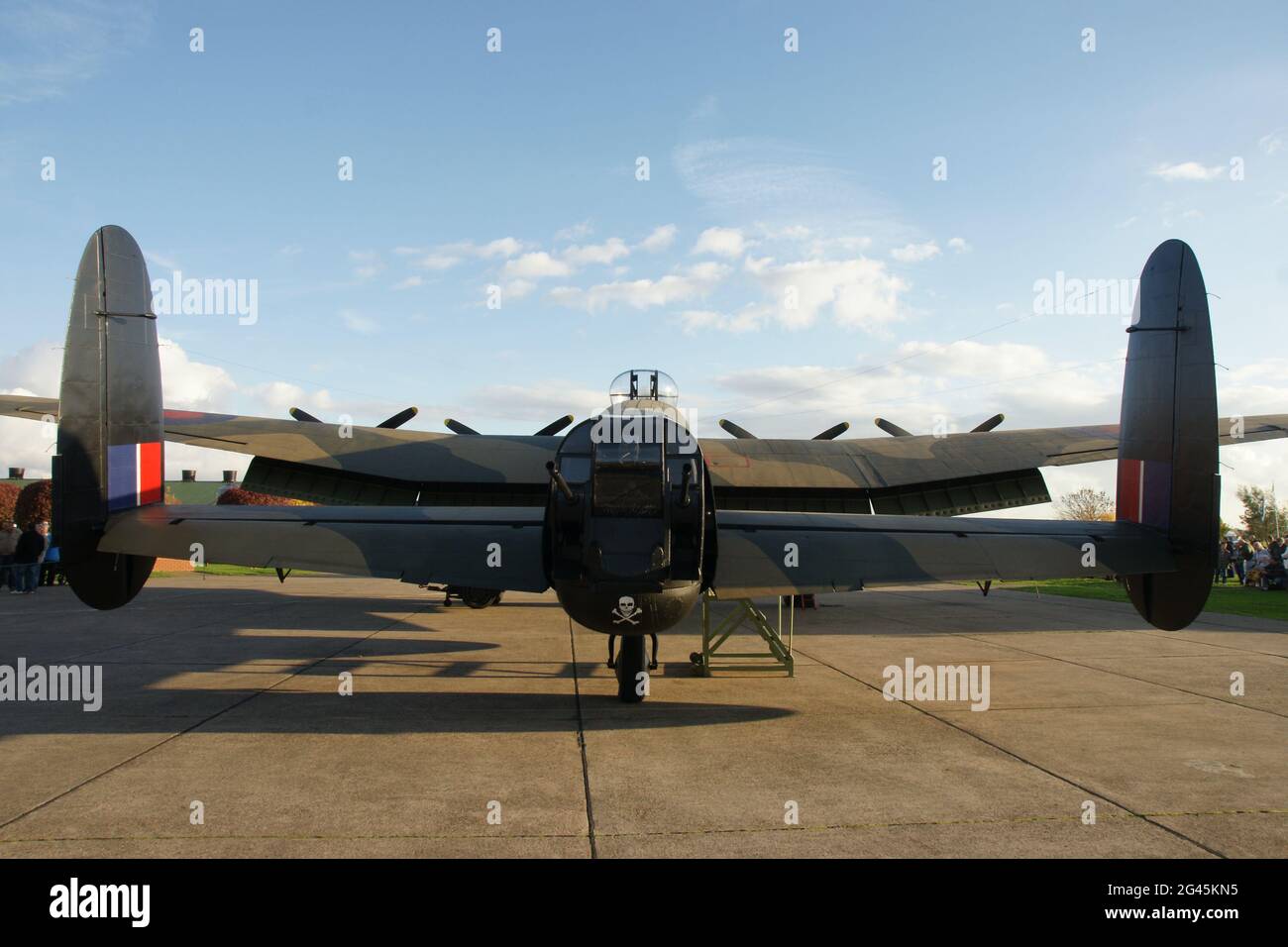 Avro Lancaster, four engine, British heavy bomber Stock Photo Alamy