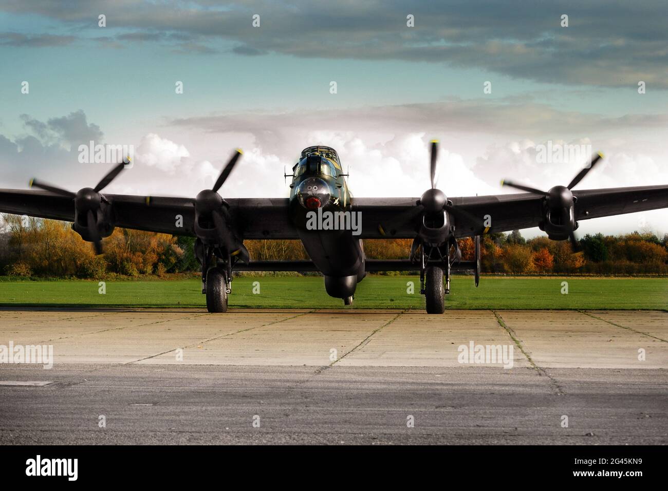Avro Lancaster, four engine, British heavy bomber Stock Photo Alamy