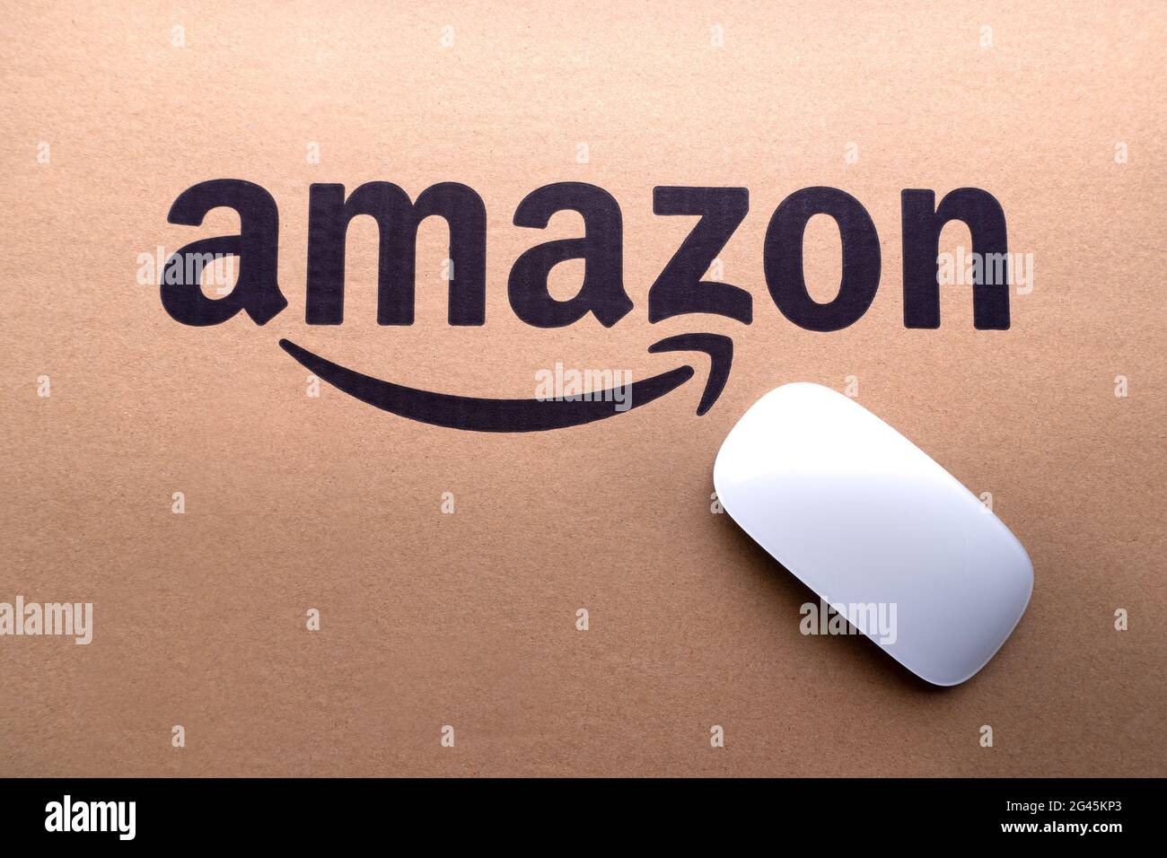 Kuala Lumpur Malaysia June 1 2021 Amazon Prime Box Or Amazon Shipping Box On Black Background Crop Fragment Business Concept Stock Photo Alamy