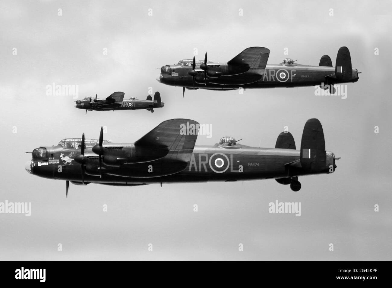 Avro Lancaster, four engine, British heavy bomber Stock Photo Alamy
