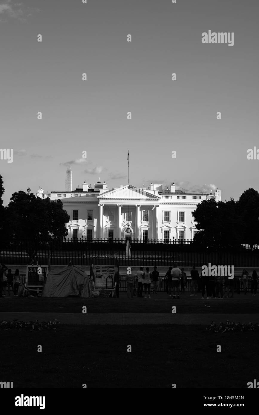 White House in Washington DC Stock Photo