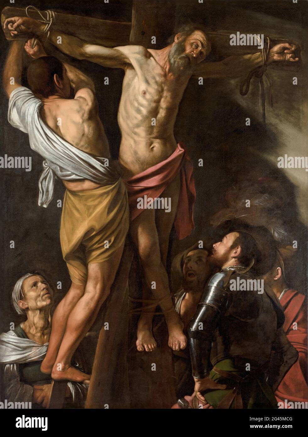 Michelangelo Merisi Da Caravaggio -  the Crucifixion of Saint Andrew Stock Photo