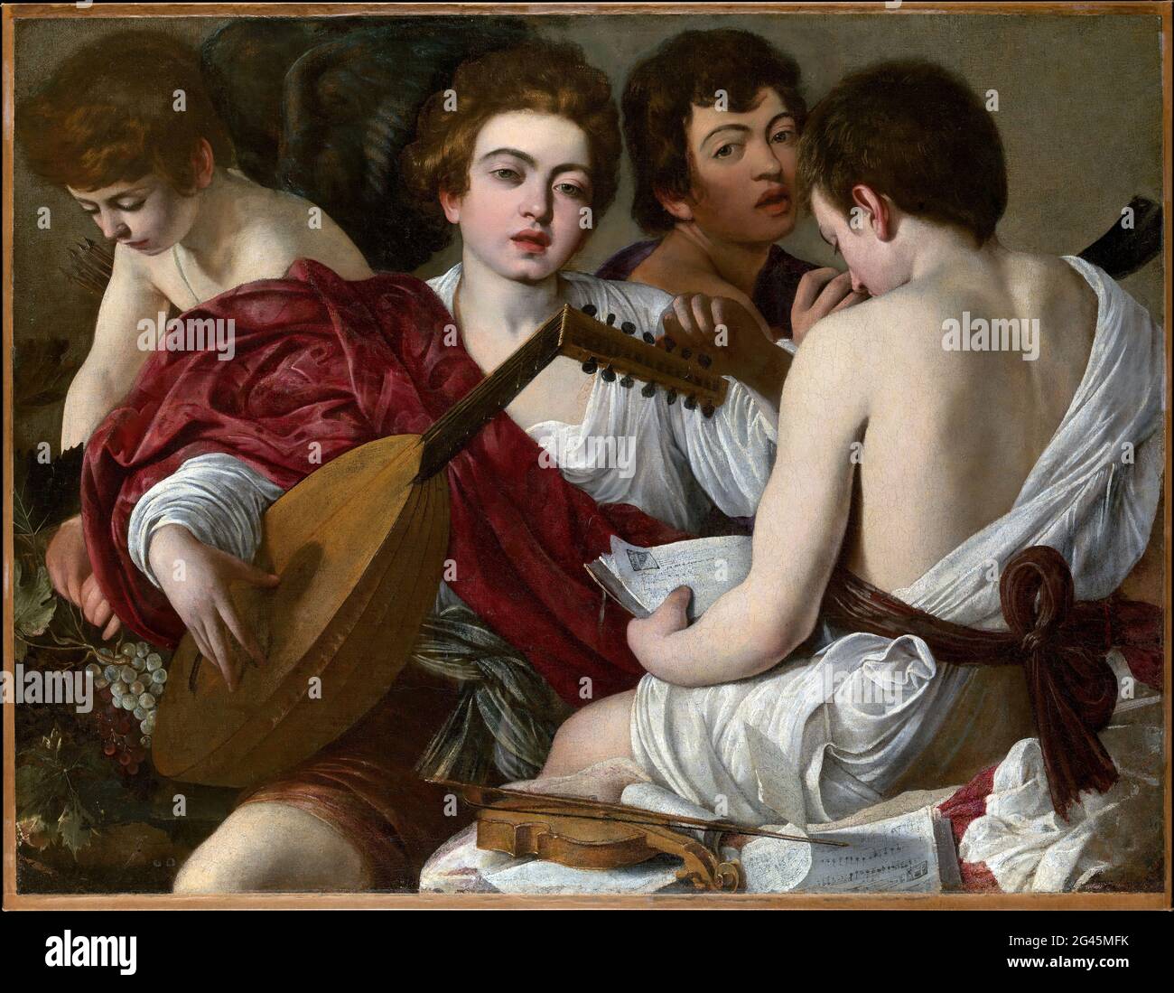 Michelangelo Merisi Da Caravaggio -  the Musicians Stock Photo
