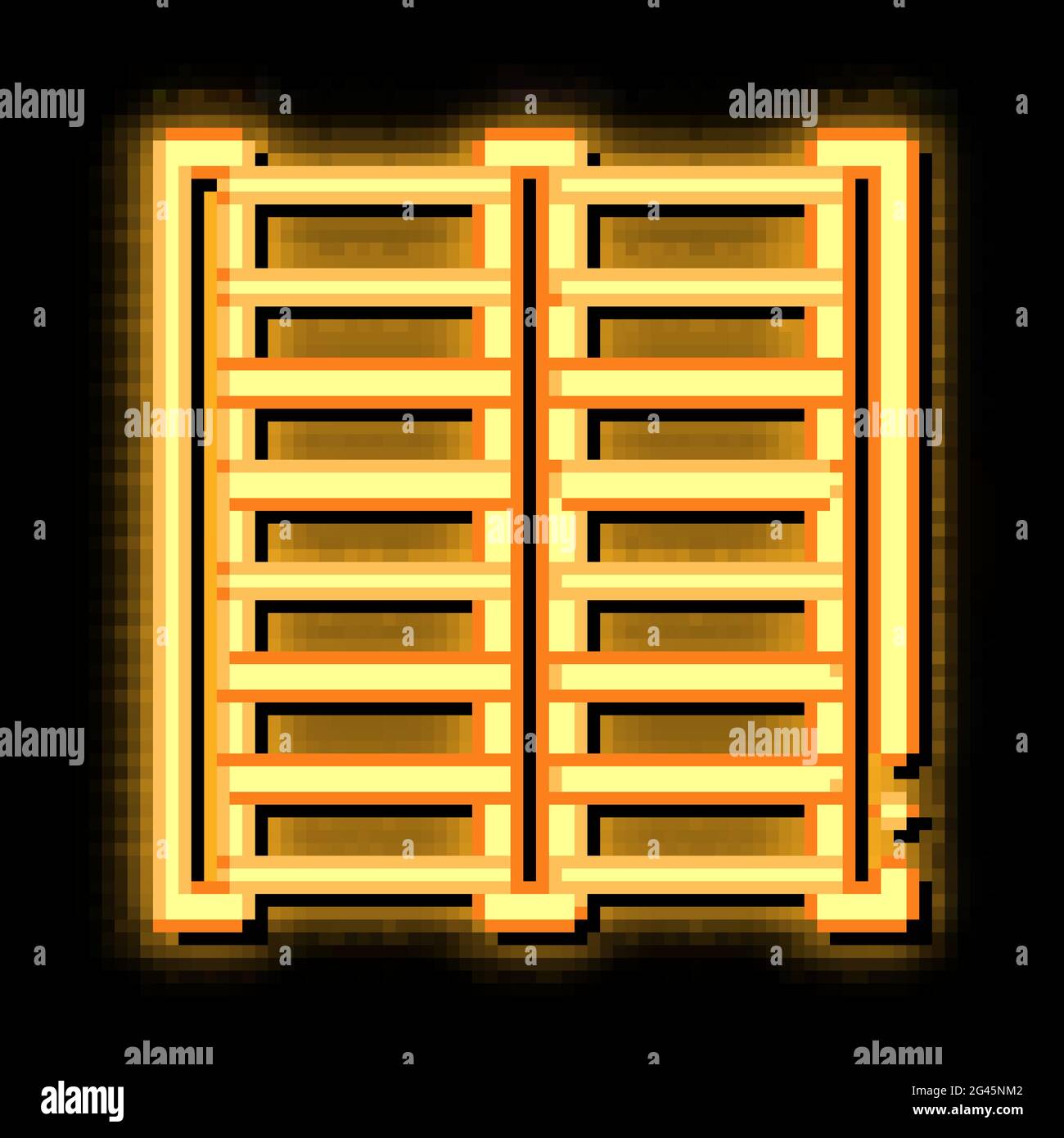 sports ladder neon glow icon illustration Stock Vector Image & Art - Alamy