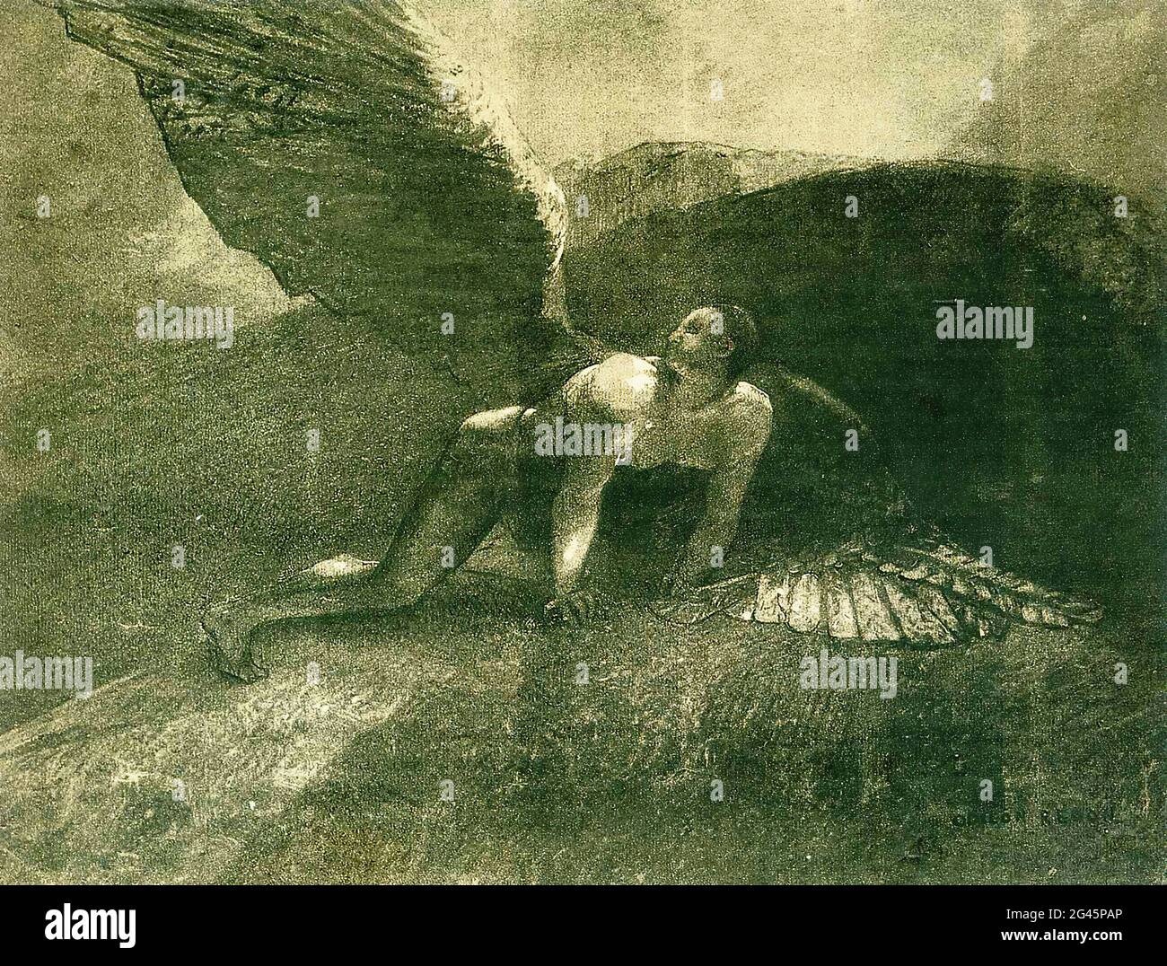 絵画 Light and Fallen Angel Fallen angel painting hi-res stock photography and images
