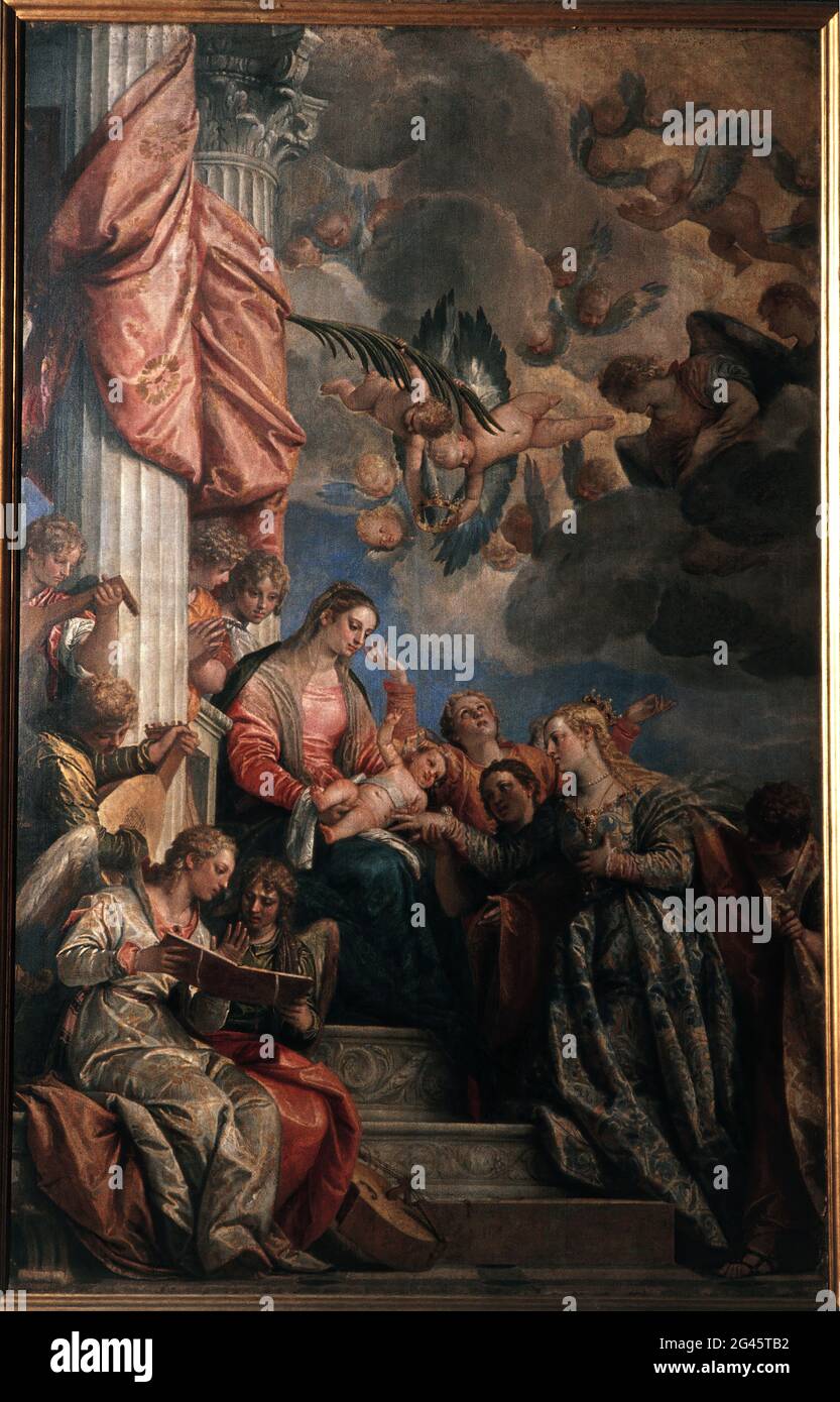 Paolo Caliari a.K.a Veronese - Mystic Marriage of Saint Catherine Stock ...