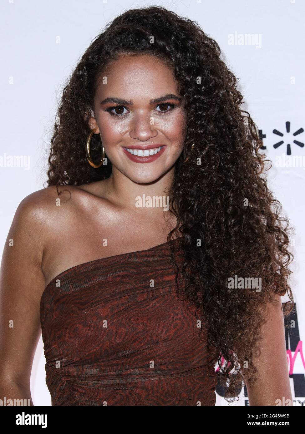 West Hollywood, USA. 18th June, 2021. WEST HOLLYWOOD, LOS ANGELES, CALIFORNIA, USA - JUNE 18: Actress Madison Pettis arrives at the UOMA Beauty Pride Month And Juneteenth Celebration Launch Event held at Hyde Sunset Kitchen   Cocktails on June 18, 2021 in West Hollywood, Los Angeles, California, USA. (Photo by Xavier Collin/Image Press Agency) Credit: Image Press Agency/Alamy Live News Stock Photo