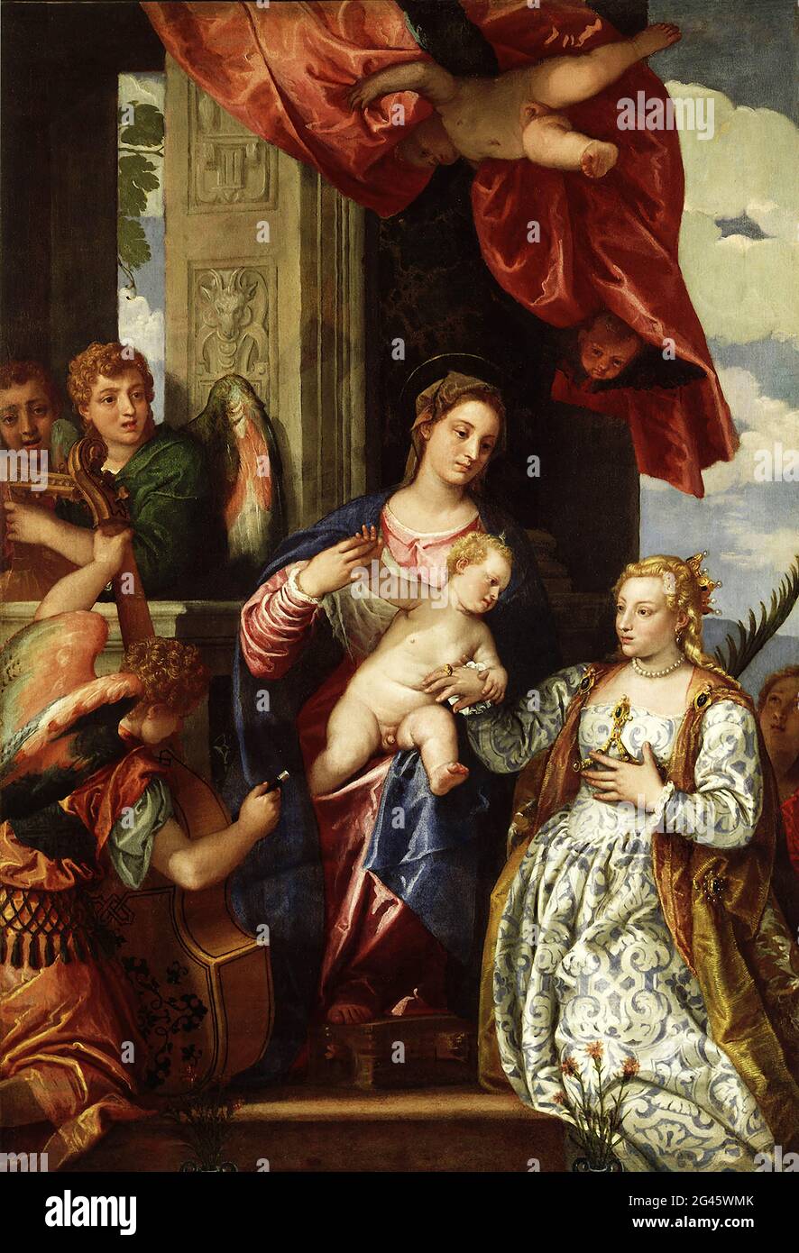 Paolo Caliari a.K.a Veronese - the Mystic Marriage of Saint Catherine ...
