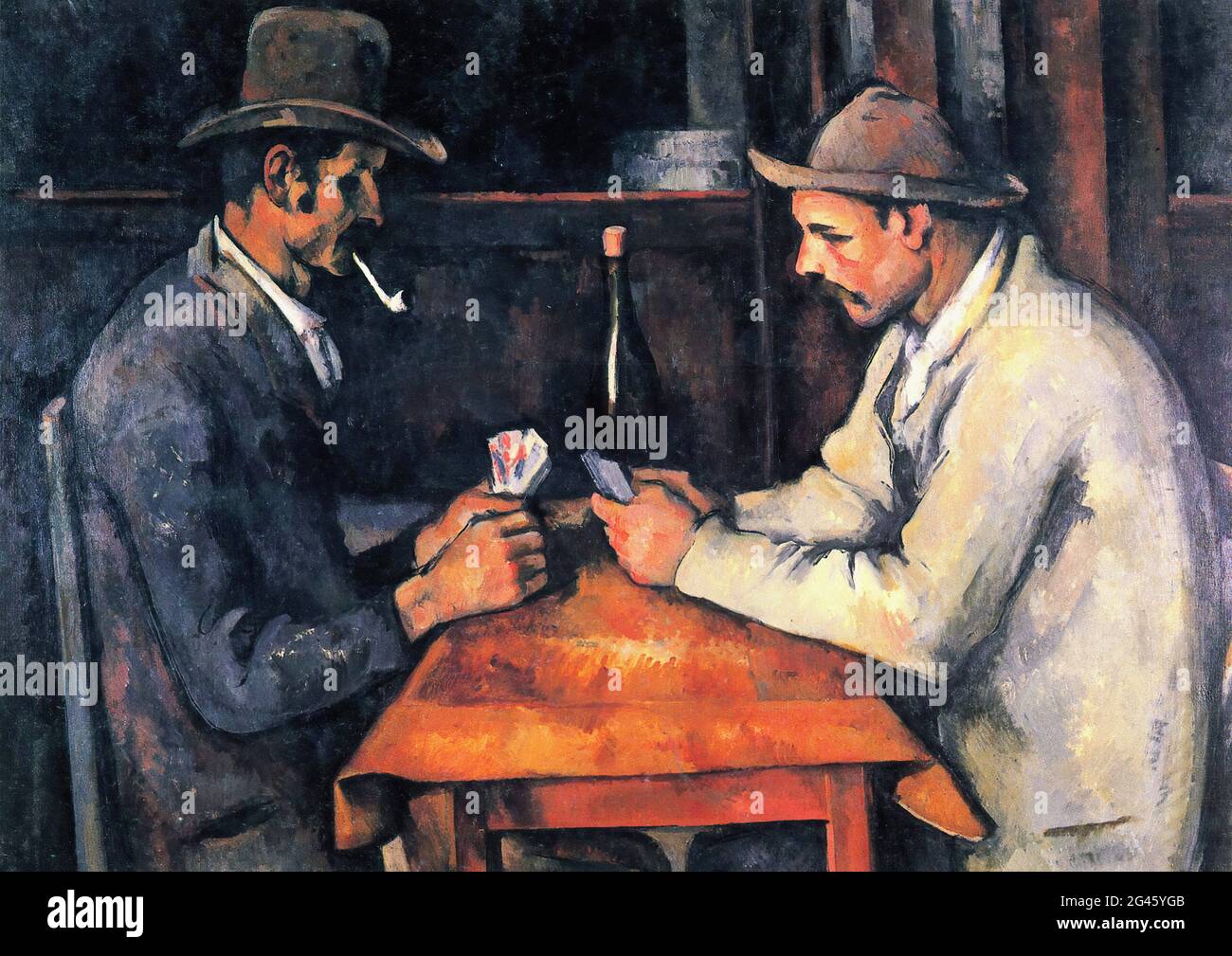Paul Cézanne -  Card Players 1893 1 1893 Stock Photo