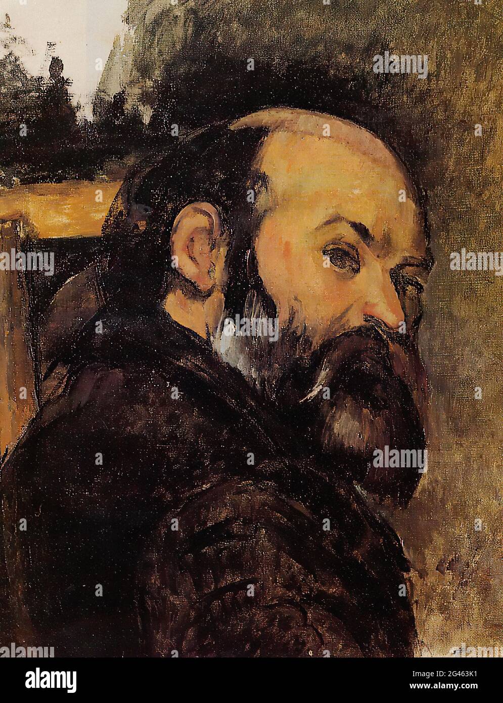 Paul Cézanne -  Self Portrait 1885 Stock Photo