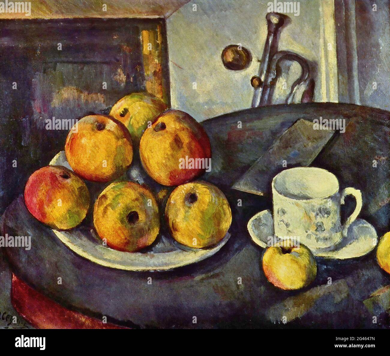 Paul cezanne, still life with apples hi-res stock photography and ...