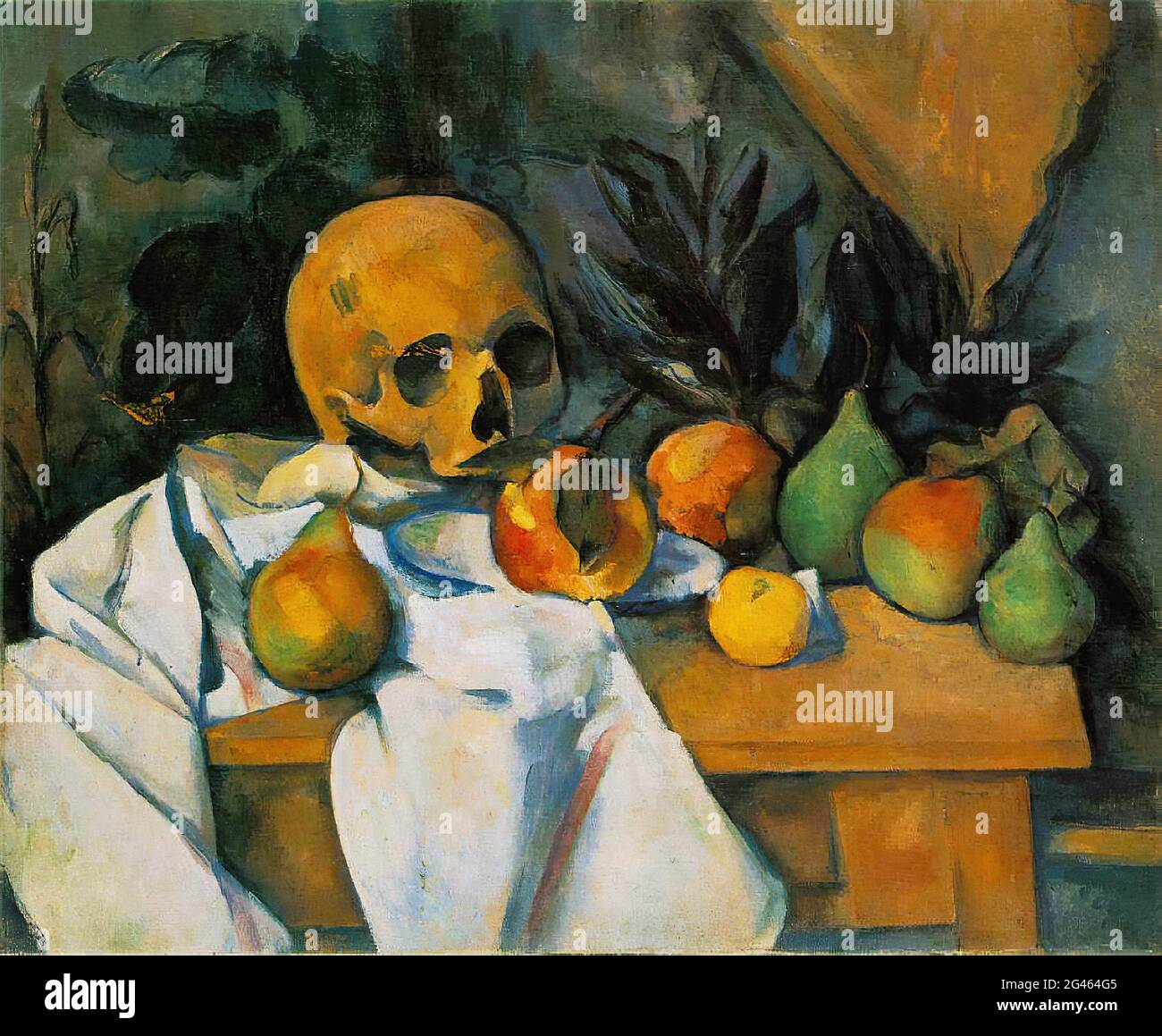 Paul Cézanne -  Still Life with Skull 1898 Stock Photo