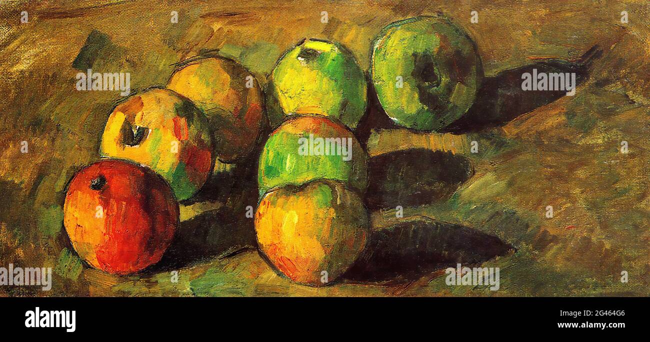 Paul Cézanne - Still Life with Seven Apples 1878 Stock Photo - Alamy
