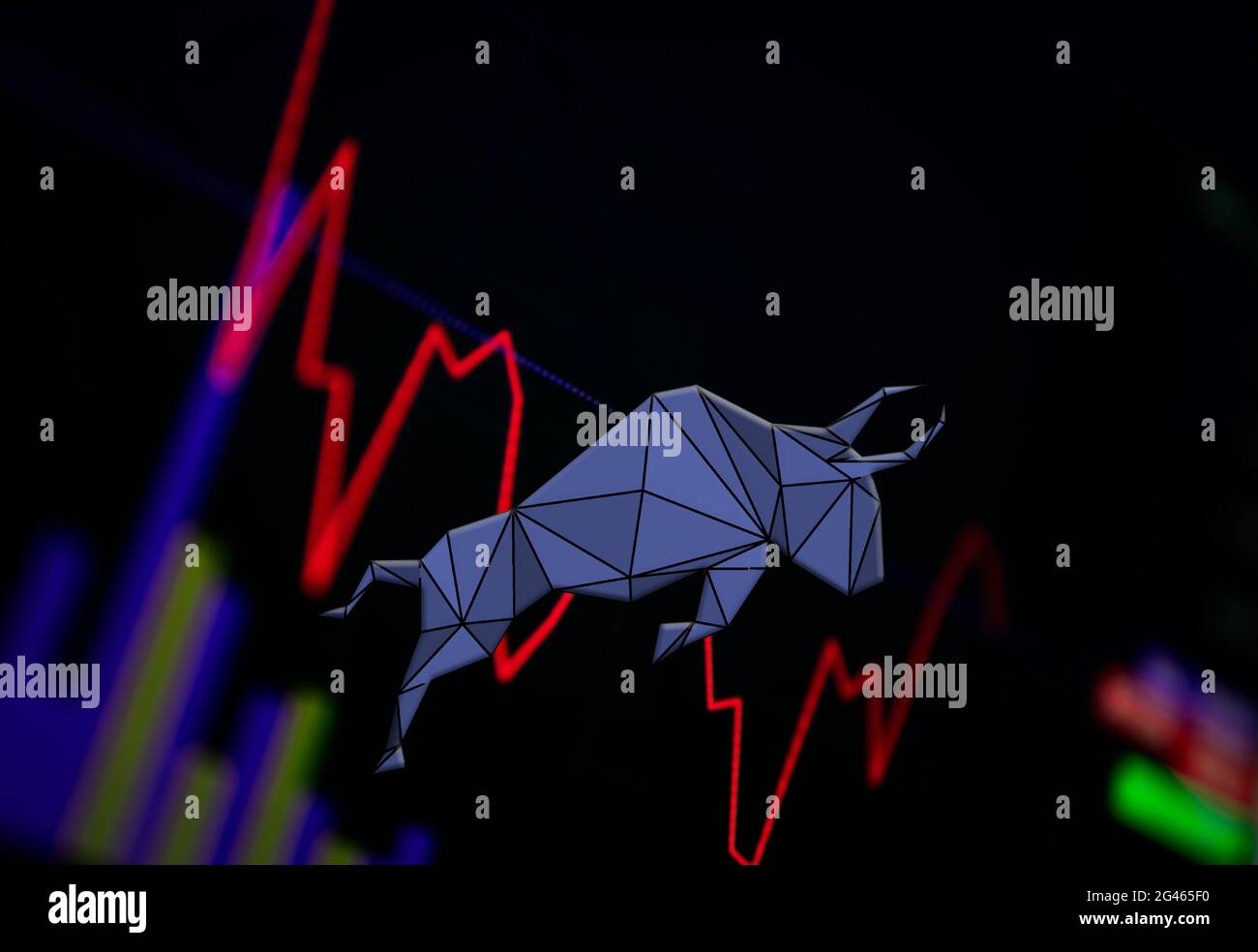 Polymath POLY Cryptocurrency. coin growth chart on the exchange, chart  Stock Photo - Alamy