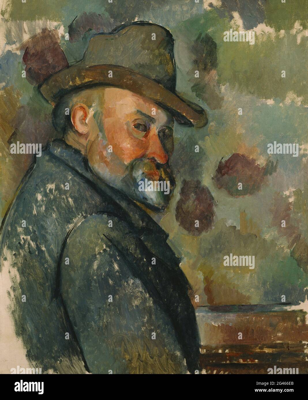 Paul Cezanne - Self-Portrait with a Hat Stock Photo