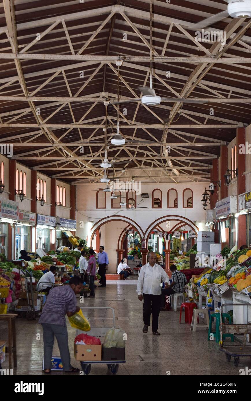 Inside vegetables and fruits old market in the Sharjah city, UAE Stock Photo Alamy