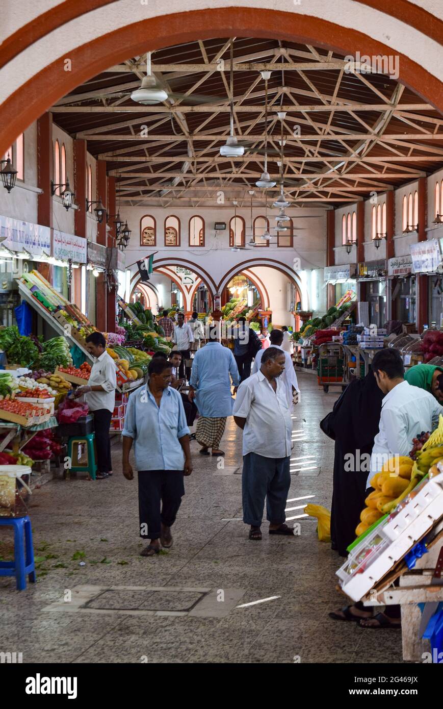 Inside vegetables and fruits old market in the Sharjah city, UAE Stock Photo Alamy