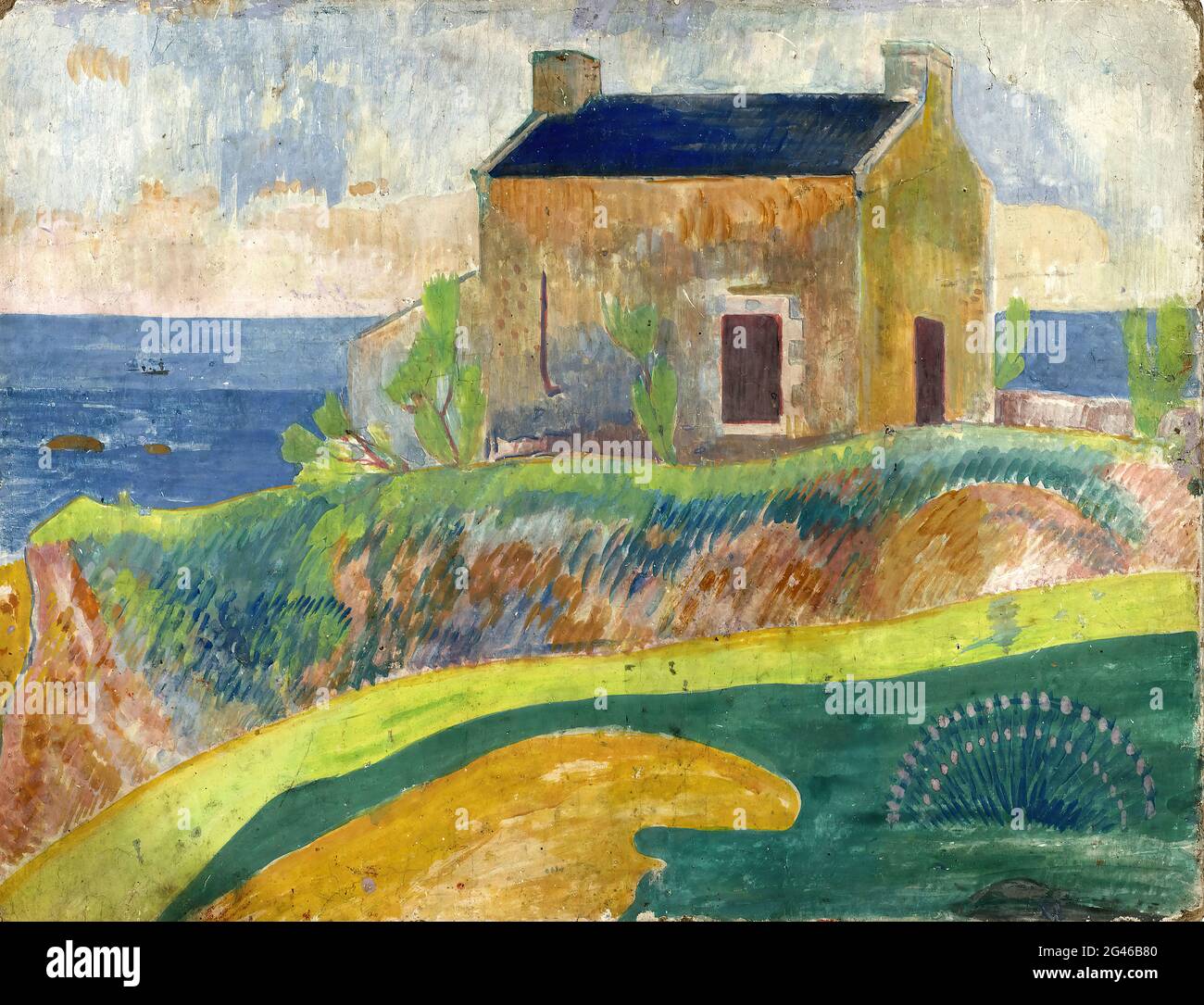 Paul Gauguin -  the House at Pendu Stock Photo